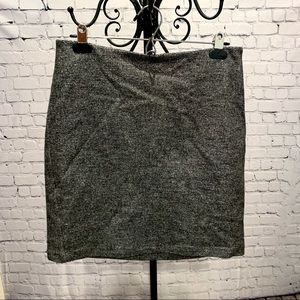 Magaschoni Collection - Metallic Wool Blend Skirt - Size 10
